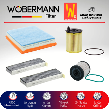 Wöbermann Peugeot 3008 1.6 Dizel Filtre Bakım Seti 2016-2020 4KP