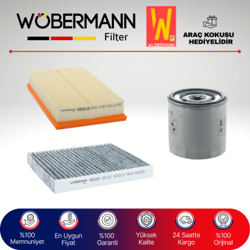 Wöbermann Seat İbiza 1.0 Benzin Filtre Bakım Seti 2019-2021 3KP DFN