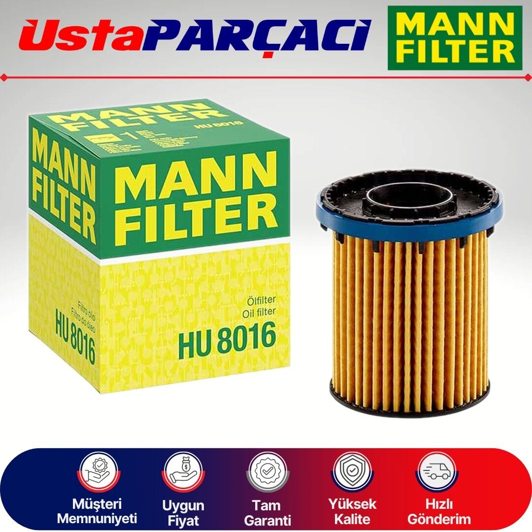 Mann-Filter Yağ Filtresi HU8016 55515474
