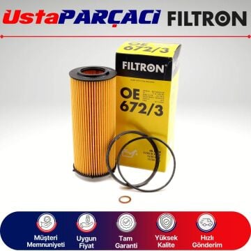 Filtron BMW 7 Serisi F01 7.40D 306HP Dizel Yağ Filtresi 2009-2012 OE672/3 11427808443