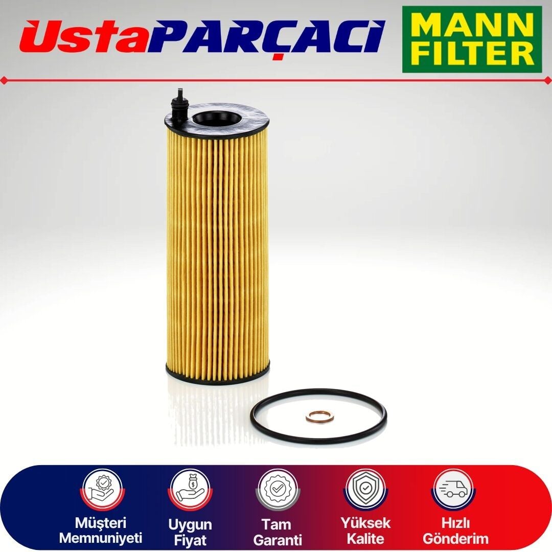 Mann-Filter Bmw X6 E71 50D Dizel Yağ Filtresi 2011-2013 HU721/5X 11427805707