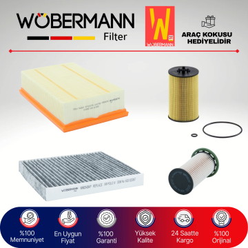Wöbermann Seat İbiza 1.6 Tdi KARBONLU Filtre Bakım Seti 2017-2021 4KP DGT