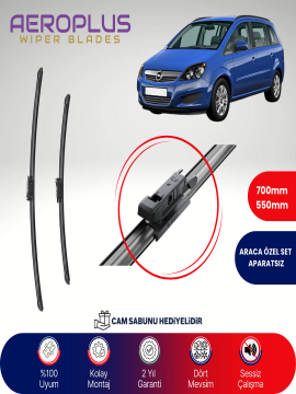 Aeroplus Opel Zafira B 2005-2015 Muz Silecek Takımı