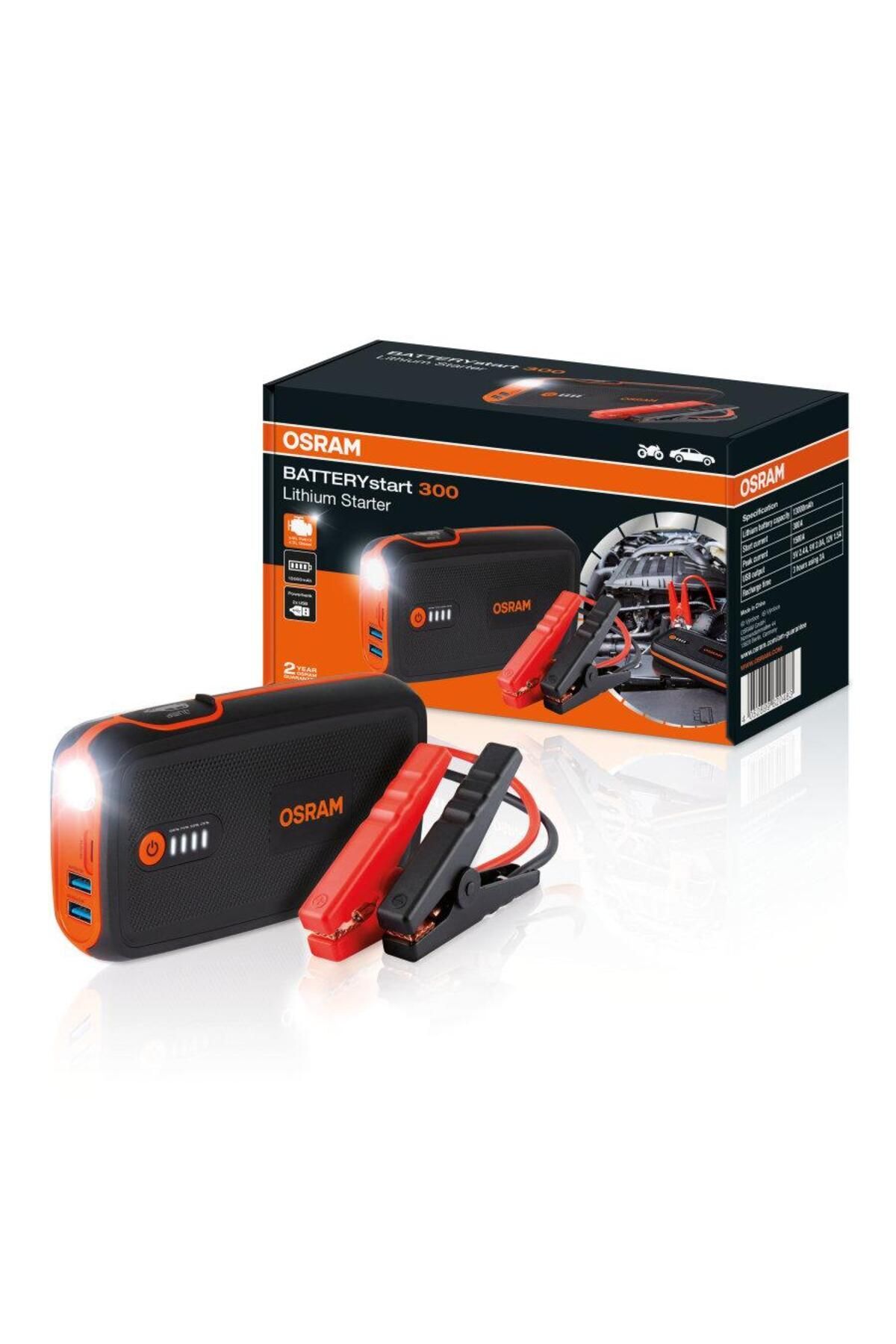 Osram Obsl300 Akü Takviye Cihazı 300 Amper 13000 Mah Çantalı Işıklı