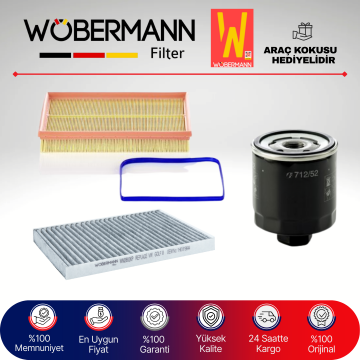 Wöbermann Seat Leon 1.6 Benzin Filtre Bakım Seti 2000-2005 3KP AEH-AKL-APF
