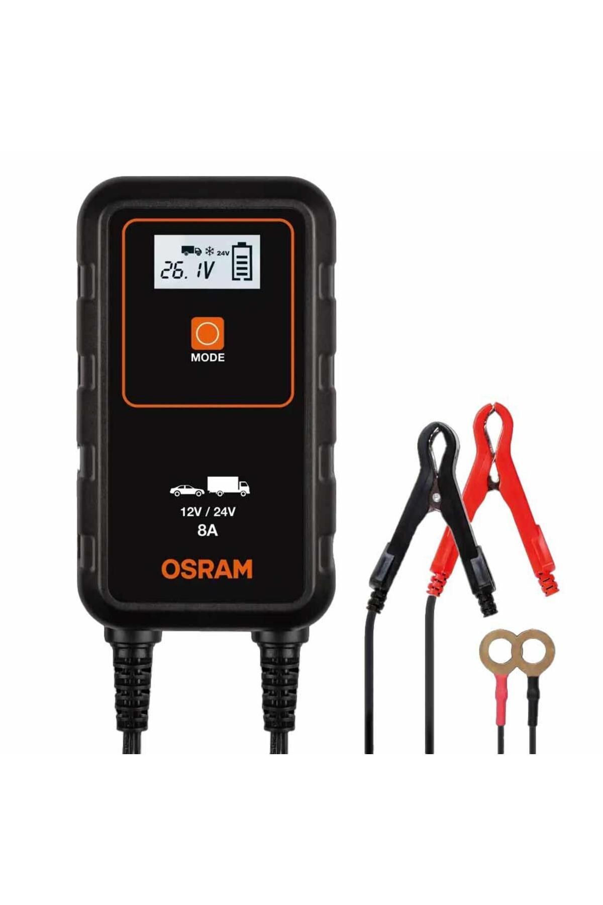 Osram Akü Şarj Cihazı 12-24v 8 Amper Oebcs908