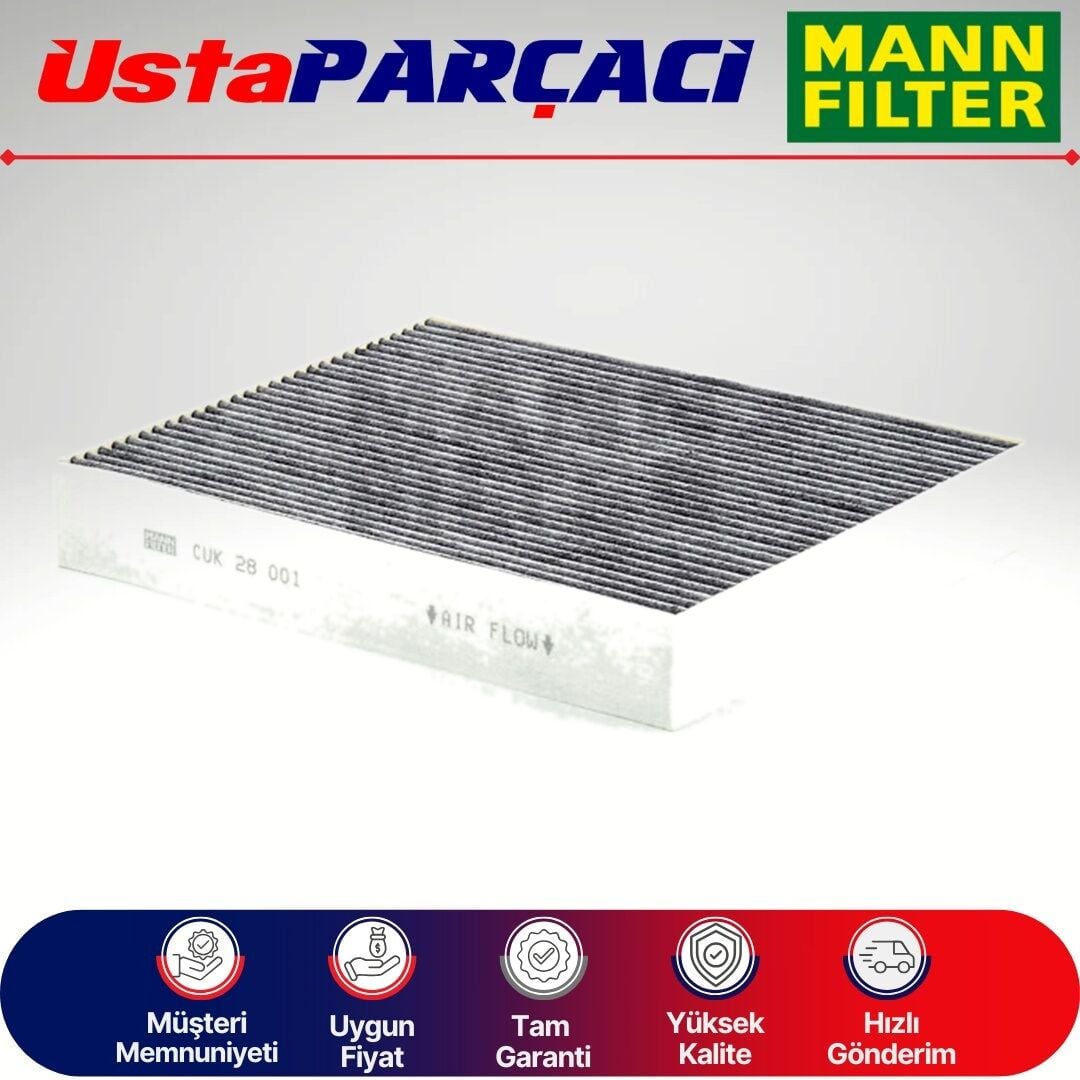 Mann-Filter Ford Focus 4 Karbonlu Polen Filtresi 2019-2025 CUK28001 DG9H-18D483-AA