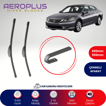 Aeroplus Honda Accord 2008-2015 Muz Silecek Takımı