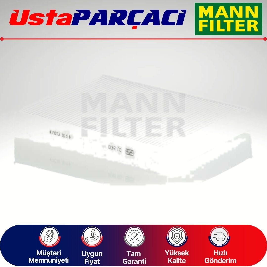 Mann-Filter Ford Fusion Standart Polen Filtresi 2002-2011 CU2433 1204459