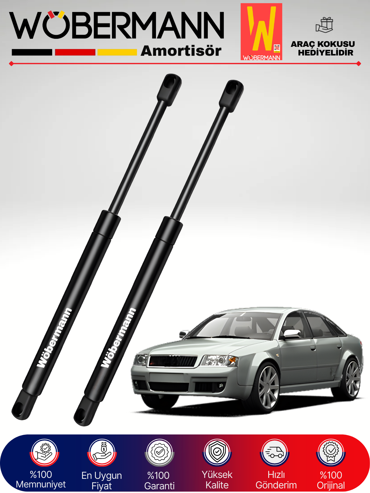 Wöbermann Audi A6 Bagaj Amortisörü Takım Sağ-Sol 1998-2001