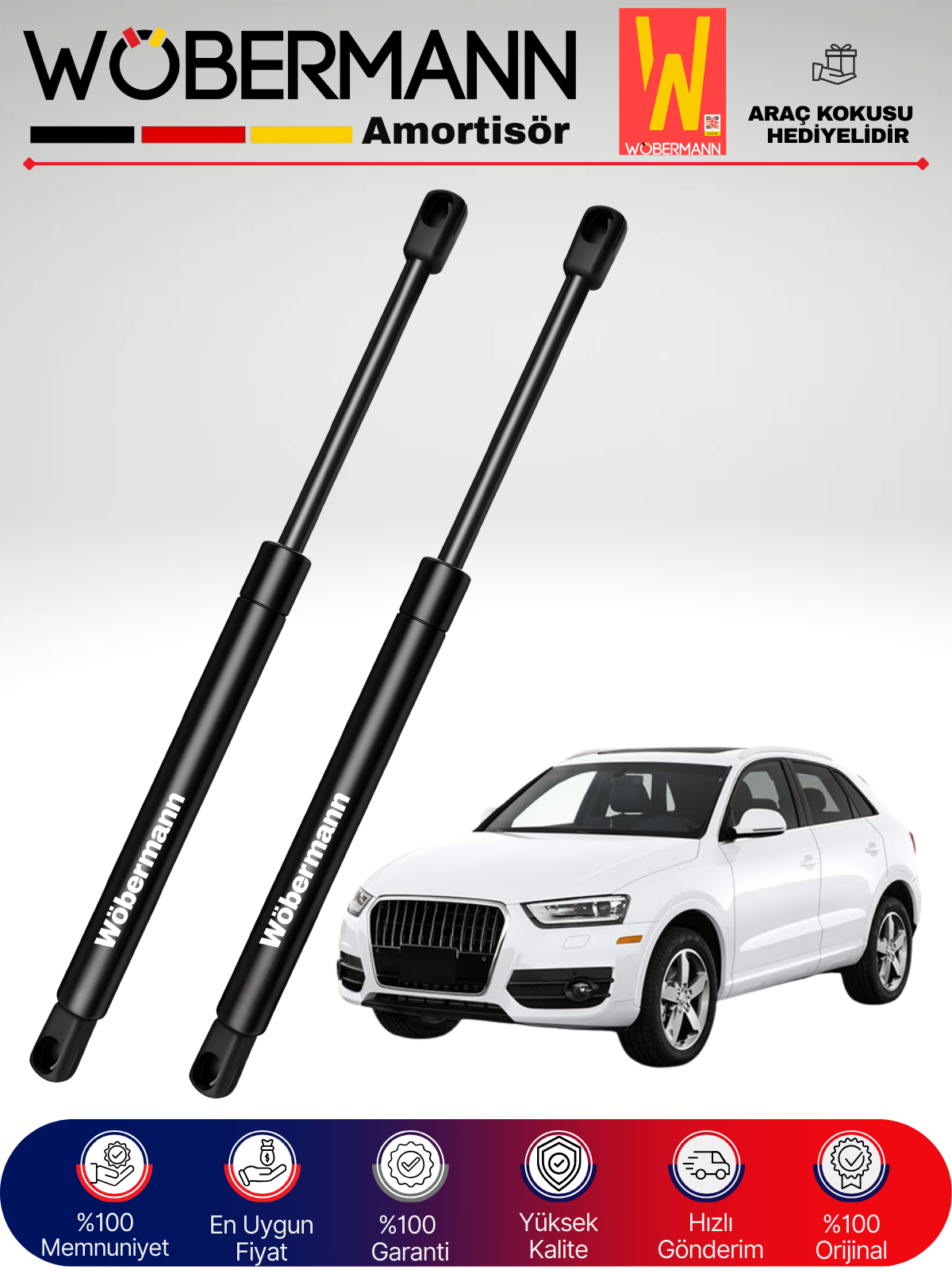 Wöbermann Audi Q3 Bagaj Amortisörü Takım Sağ-Sol 2011-2018