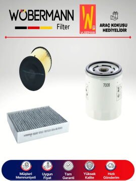 Wöbermann Volvo S40 1.6 Benzin Filtre Bakım Seti 2006-2011 3KP