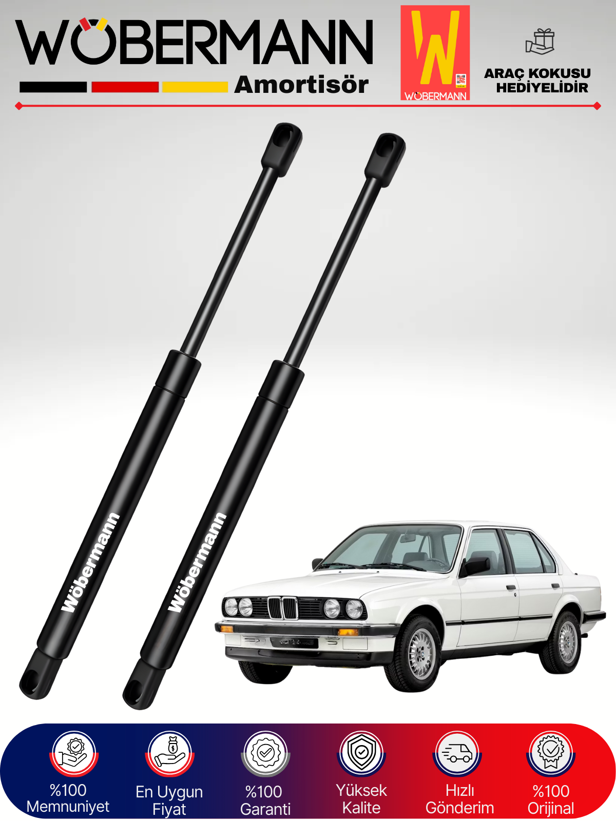 Wöbermann Bmw E30 Bagaj Amortisörü Takım Sağ-Sol 1990-1993