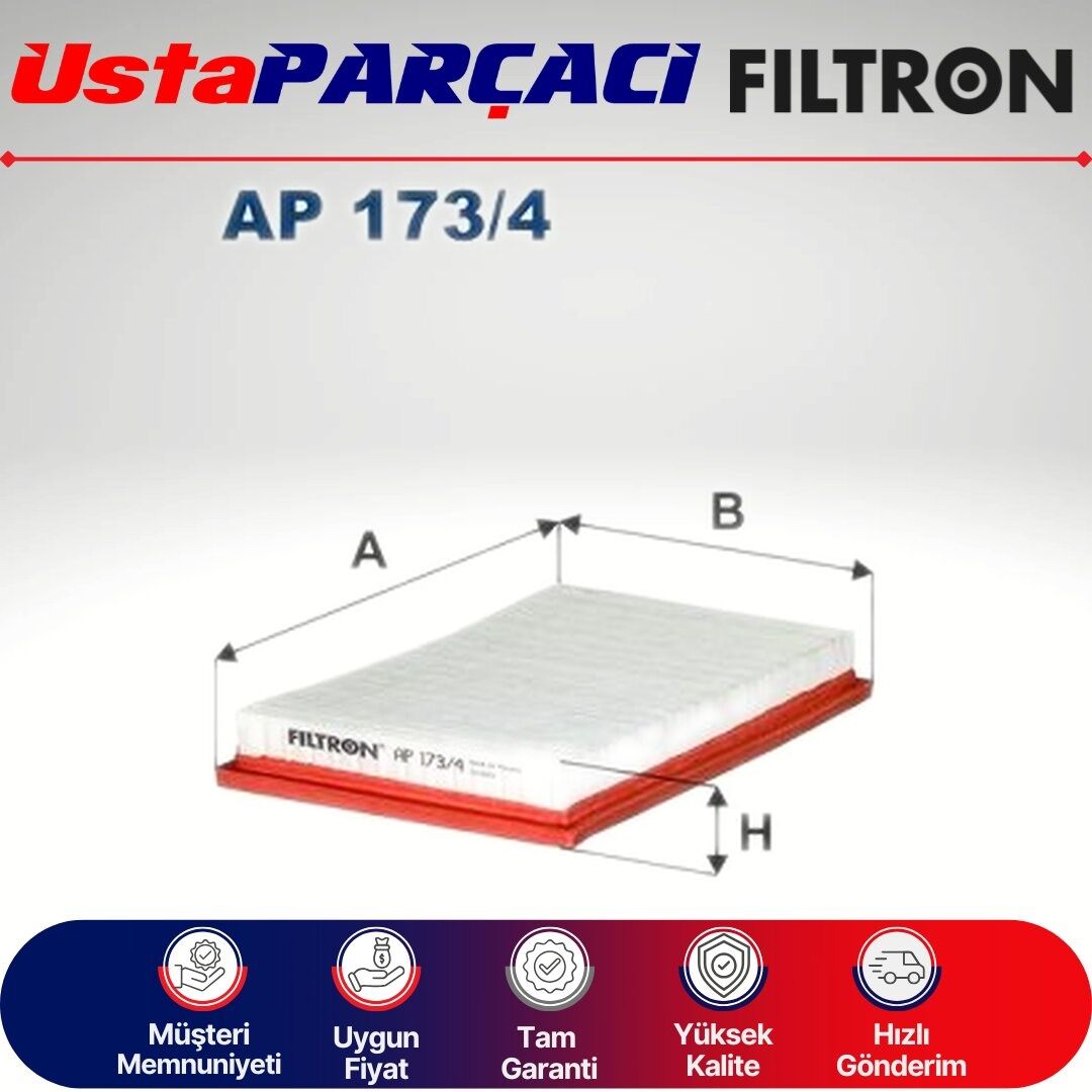 Filtron Hava Filtresi AP173/4 1378061M00