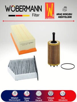 Wöbermann VW Caddy 1.9 Tdi Filtre Bakım Seti 2007-2011 3KP BJB-BLS-BSU