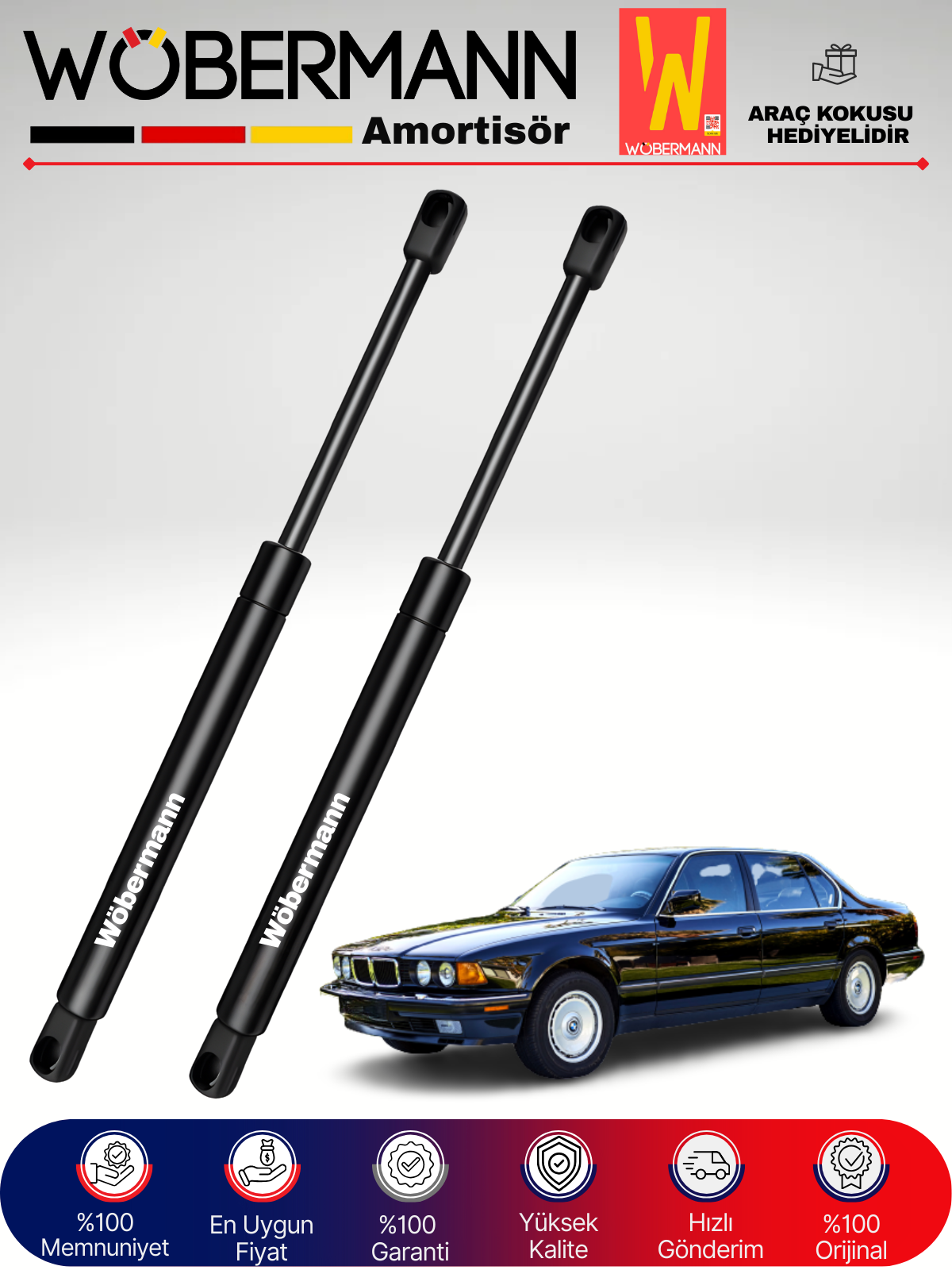 Wöbermann Bmw E32 Bagaj Amortisörü Takım Sağ-Sol 1985-1994