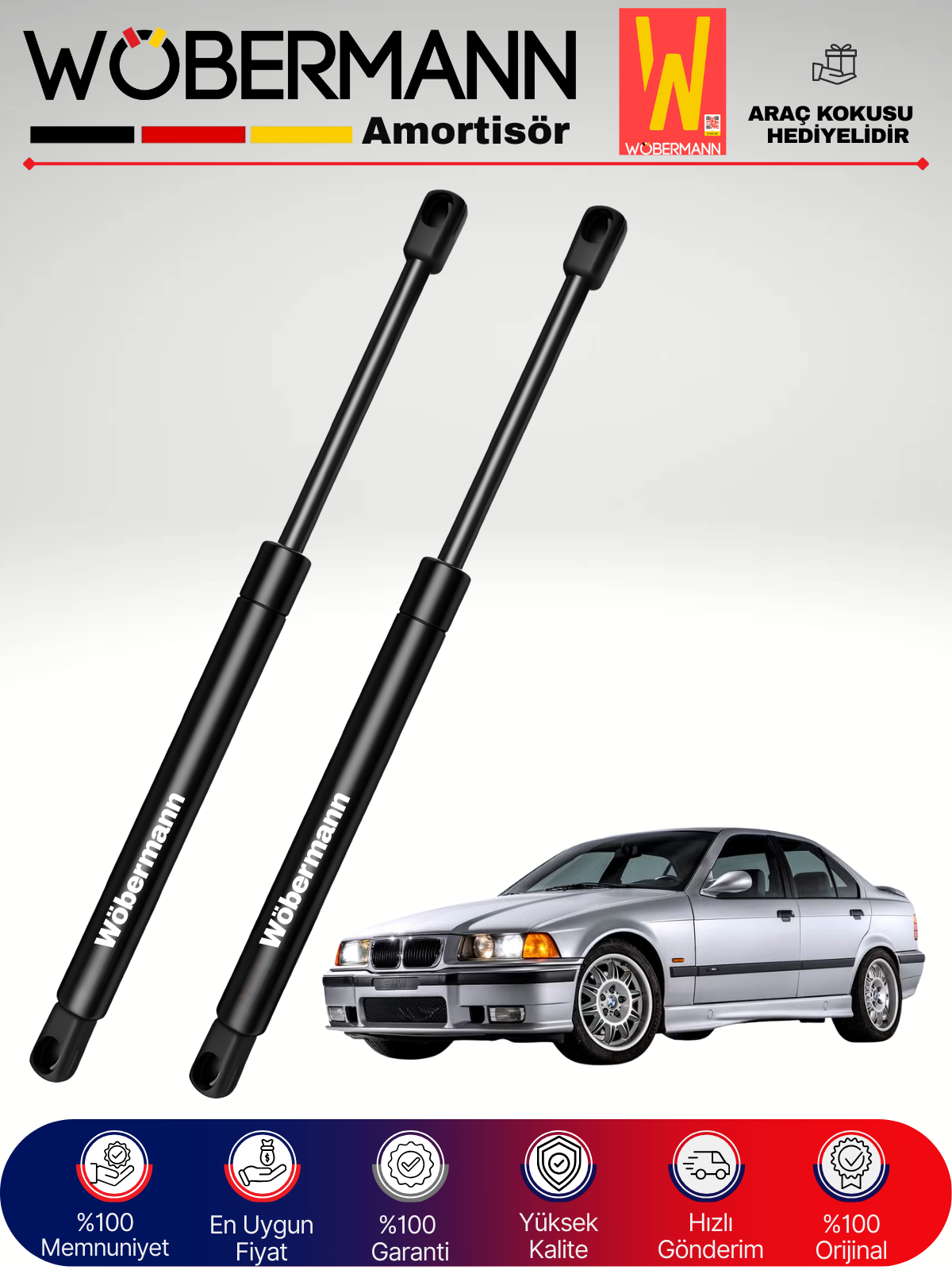 Wöbermann Bmw E36 Bagaj Amortisörü Takım Sağ-Sol 1995-1999
