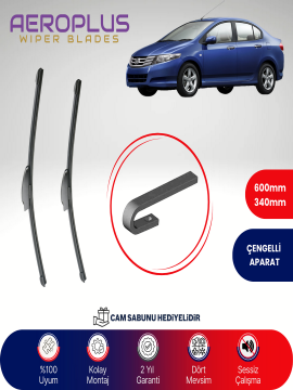 Aeroplus Honda City 2008-2013 Muz Silecek Takımı