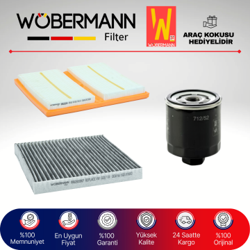 Wöbermann VW Golf 7 1.0 Tsi Filtre Bakım Seti 2015-2019 3KP CHZK-CHZD