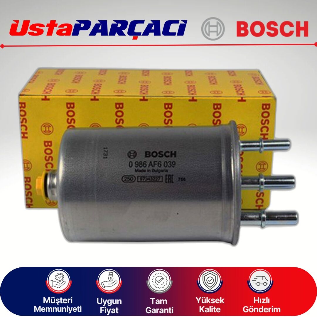 Bosch Ford Connect 1.8 Tdci Yakıt Filtresi 2003-2013 0986AF6039 2T149155BC