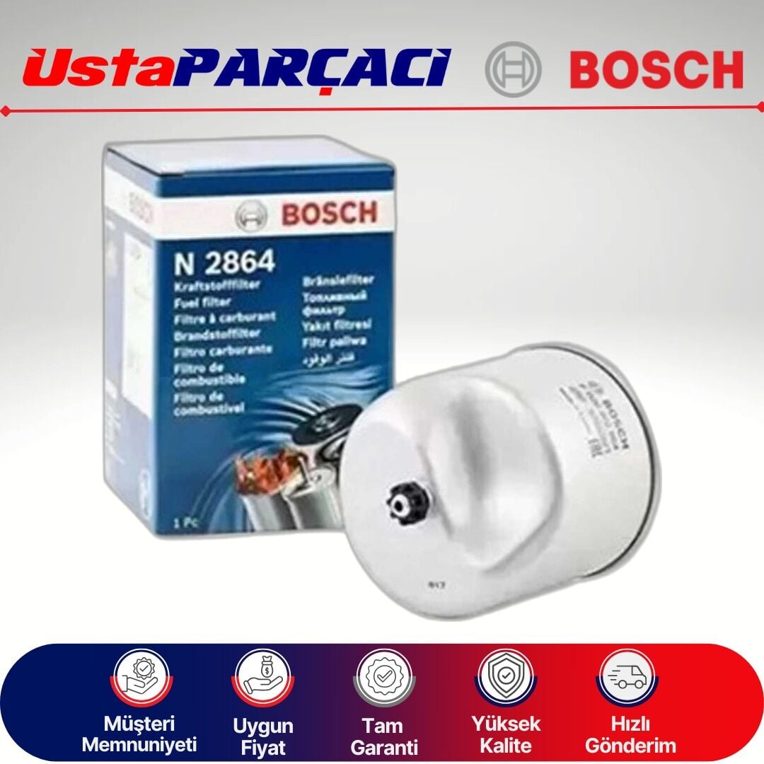 Bosch Ford Courier 1.5 Tdci Yakıt Filtresi 2014-2017 F026402864 Y65013480