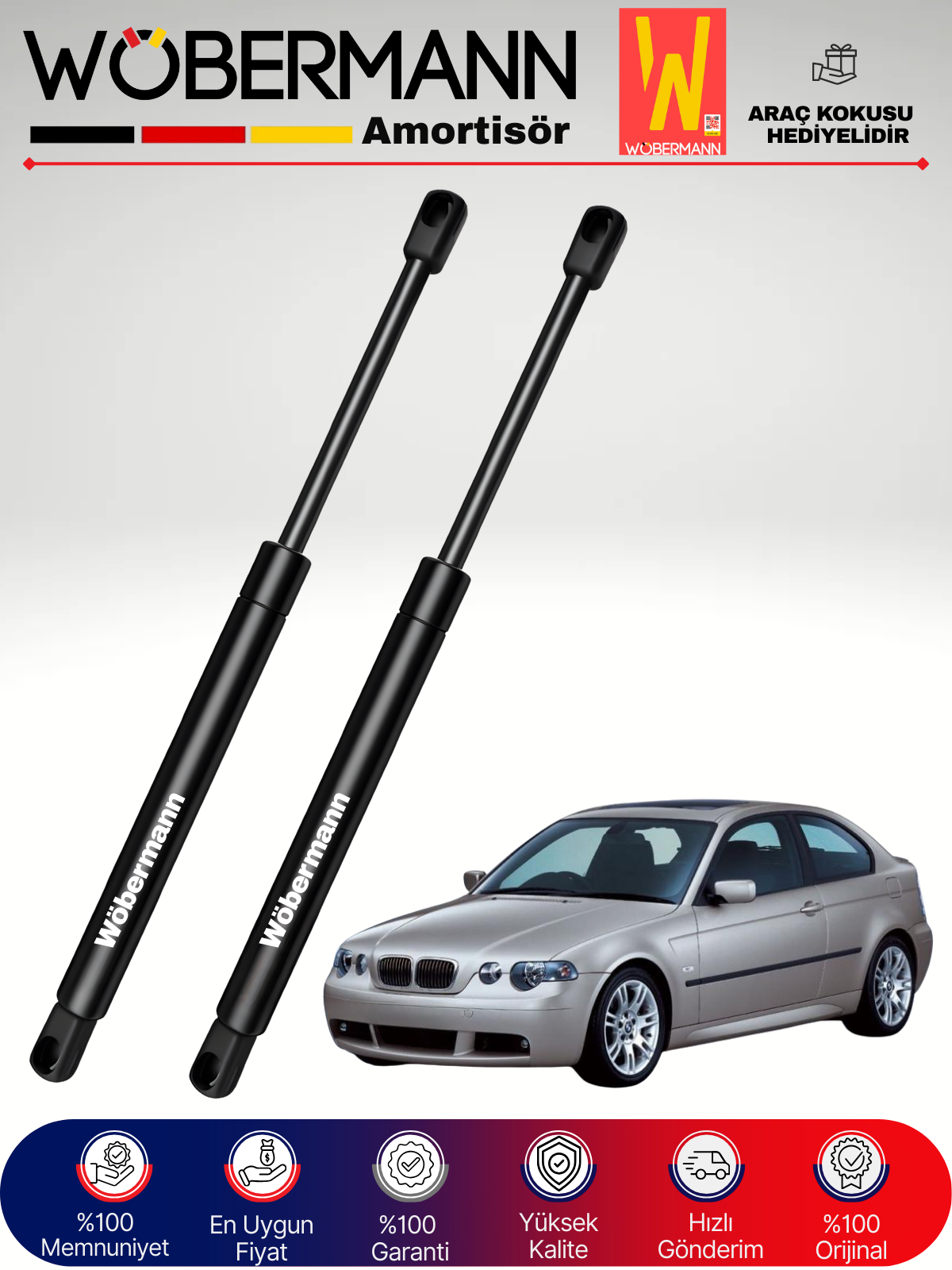 Wöbermann Bmw E46 Compact Bagaj Amortisörü Takım Sağ-Sol 2001-2005