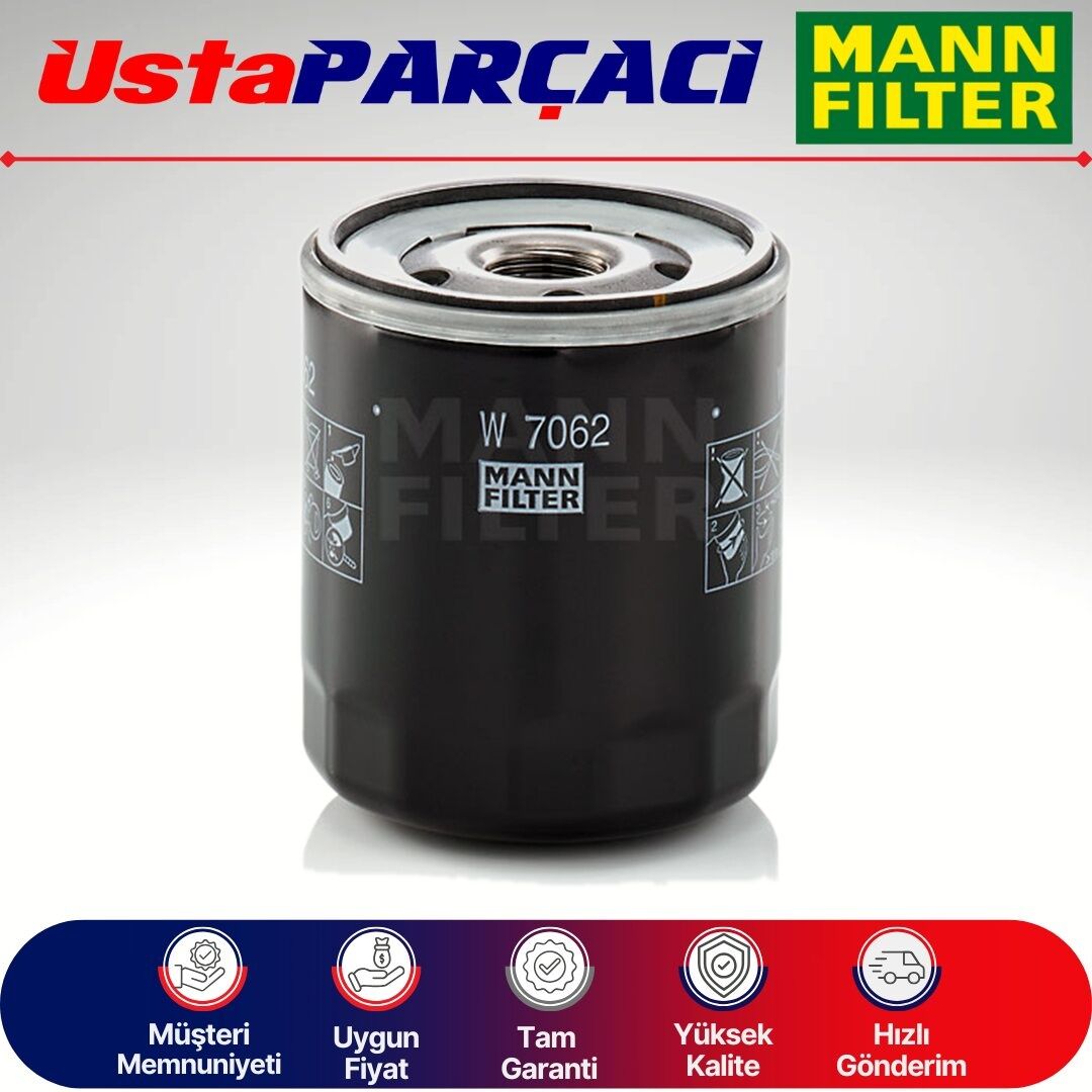 Mann-Filter Yağ Filtresi W7062 03L115561A