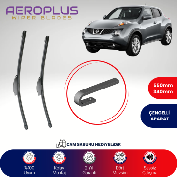 Aeroplus Nissan Juke 2010-2017 Muz Silecek Takımı