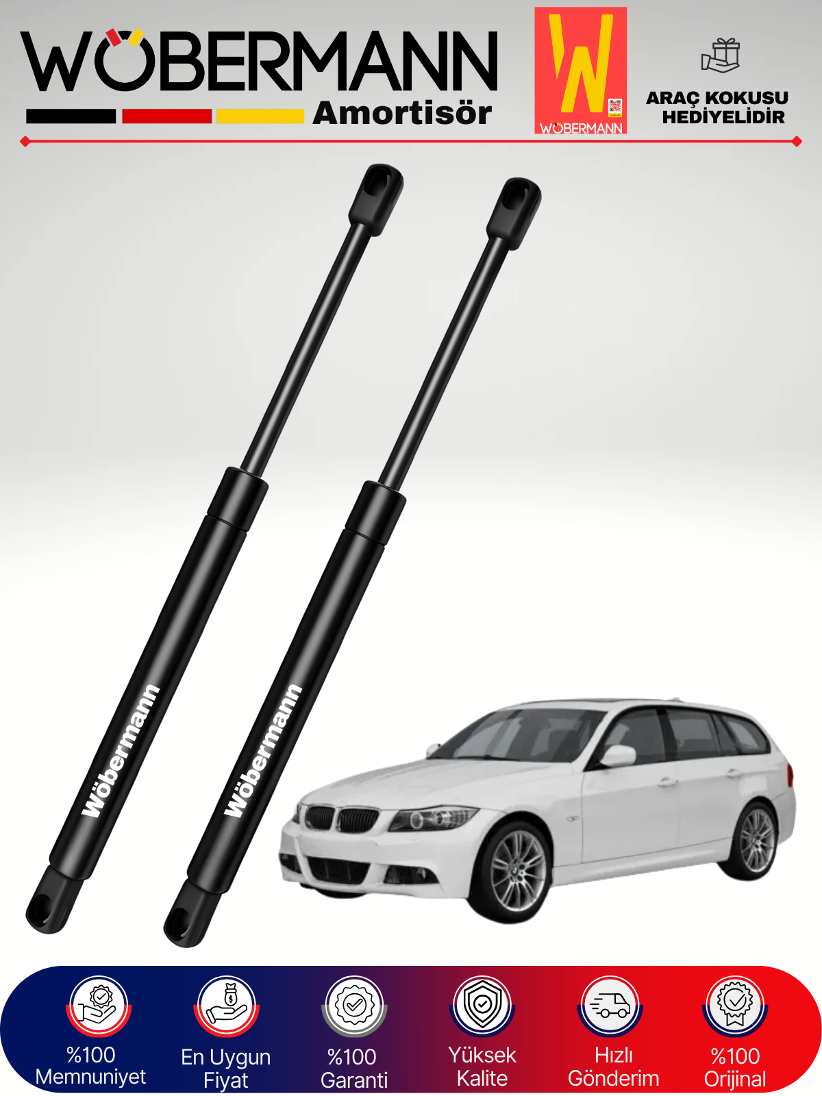 Wöbermann Bmw E91 Touring Bagaj Amortisörü Takım Sağ-Sol 2005-2013