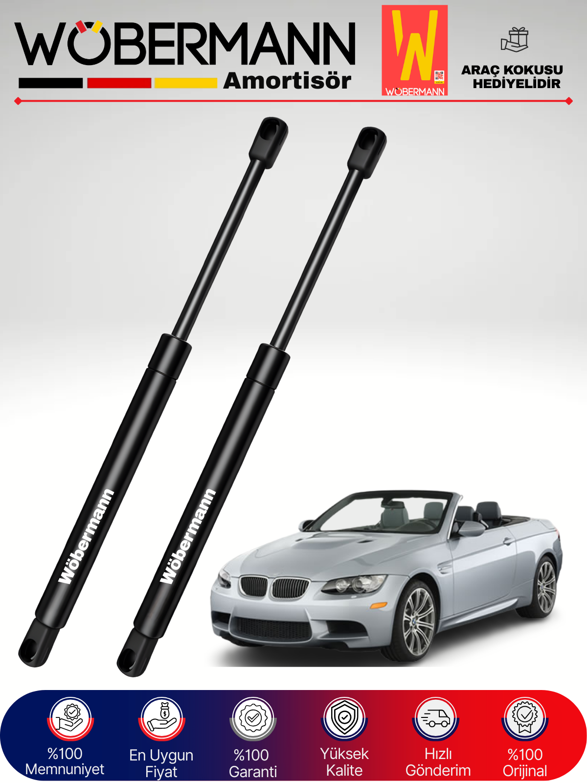 Wöbermann Bmw E93 Cabriolet Bagaj Amortisörü Takım Sağ-Sol 2007-2014