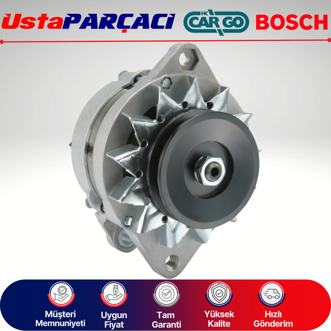 Ustaparçacı Bosch - Cargo Alternatör 14V 60A Tofaş Doğan Şahin Kartal M131 Şarj Dinamosu 4808507 4799364