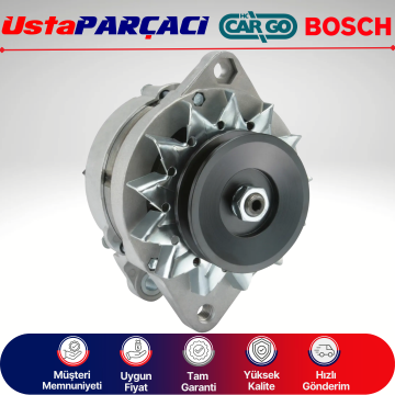 Ustaparçacı Bosch - Cargo Alternatör 14V 60A Tofaş Doğan Şahin Kartal M131 Şarj Dinamosu 4808507 4799364