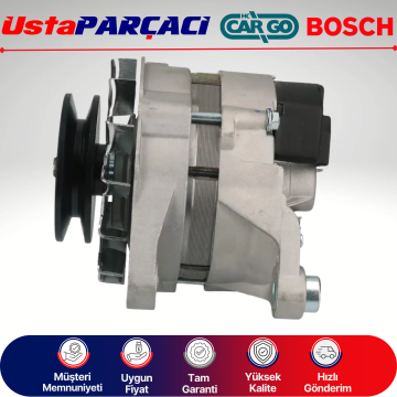 Ustaparçacı Bosch - Cargo Alternatör 14V 60A Tofaş Doğan Şahin Kartal M131 Şarj Dinamosu 4808507 4799364