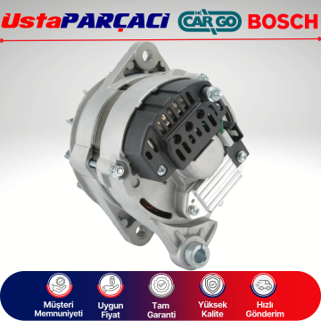 Ustaparçacı Bosch - Cargo Alternatör 14V 60A Tofaş Doğan Şahin Kartal M131 Şarj Dinamosu 4808507 4799364