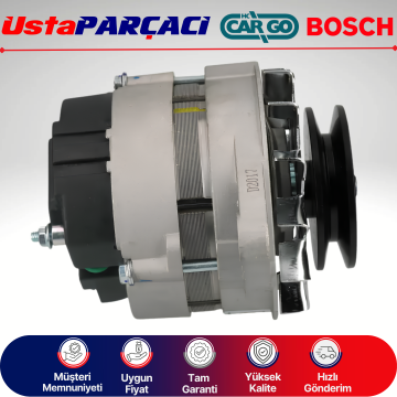 Ustaparçacı Bosch - Cargo Alternatör 14V 60A Tofaş Doğan Şahin Kartal M131 Şarj Dinamosu 4808507 4799364