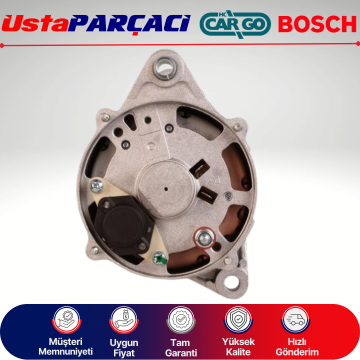 Ustaparçacı Bosch - Cargo Alternatör 14V 65A Tofaş Doğan Kartal SLX Fiat Uno Tempra Tipo Şarj Dinamosu 7715319