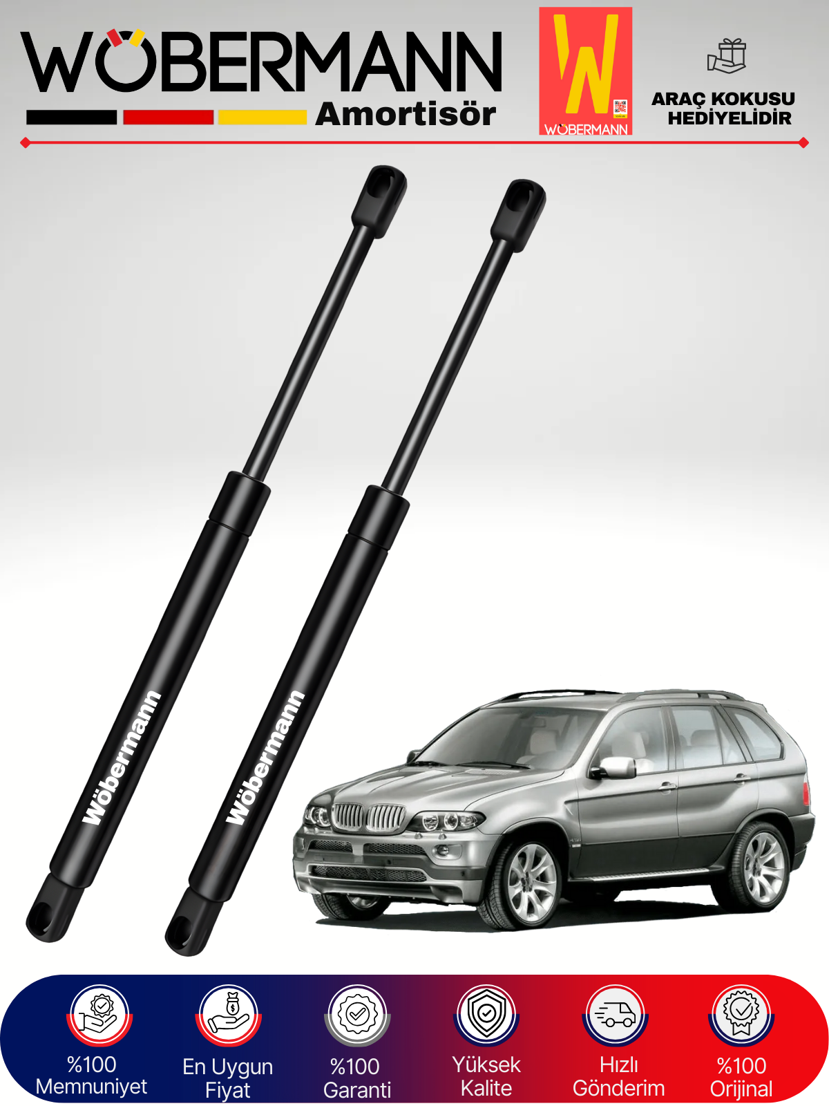 Wöbermann Bmw X5 E53 Bagaj Amortisörü Takım Sağ-Sol 2000-2007