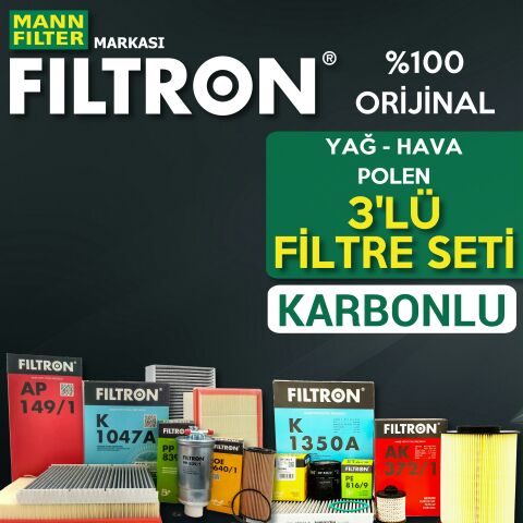 Filtron Hyundai i30 1.6 Crdi Filtre Bakım Seti 2017-2019 3KP