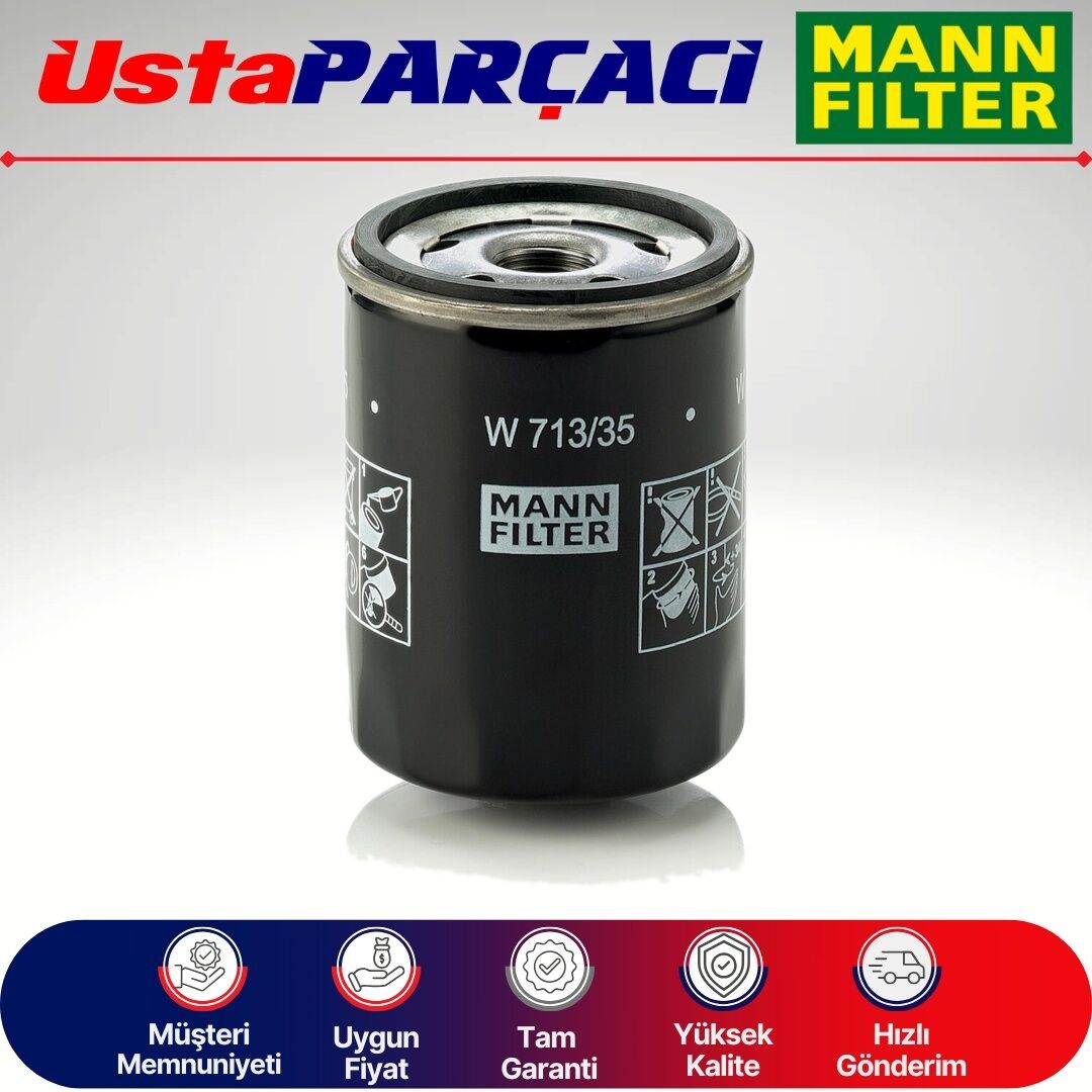 Mann-Filter Yağ Filtresi W713/35 MN960320