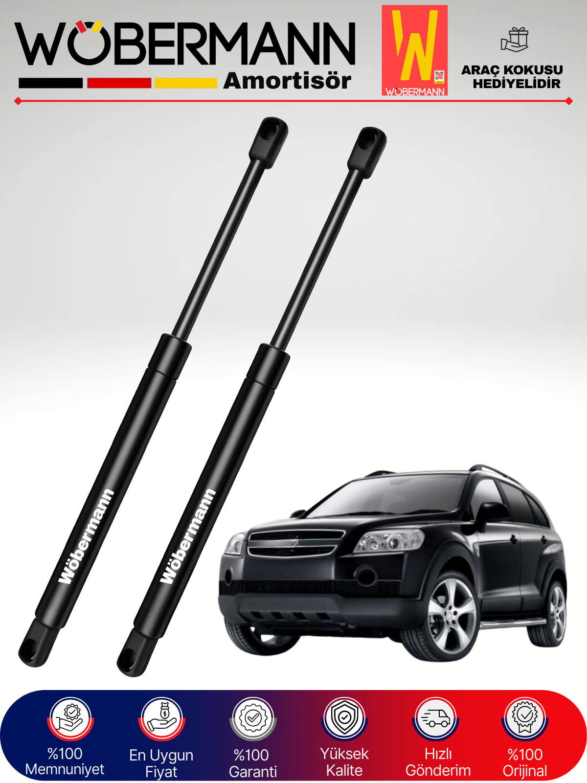 Wöbermann Chevrolet CaptIVa Bagaj Amortisörü Takım Sağ-Sol 2006-2012