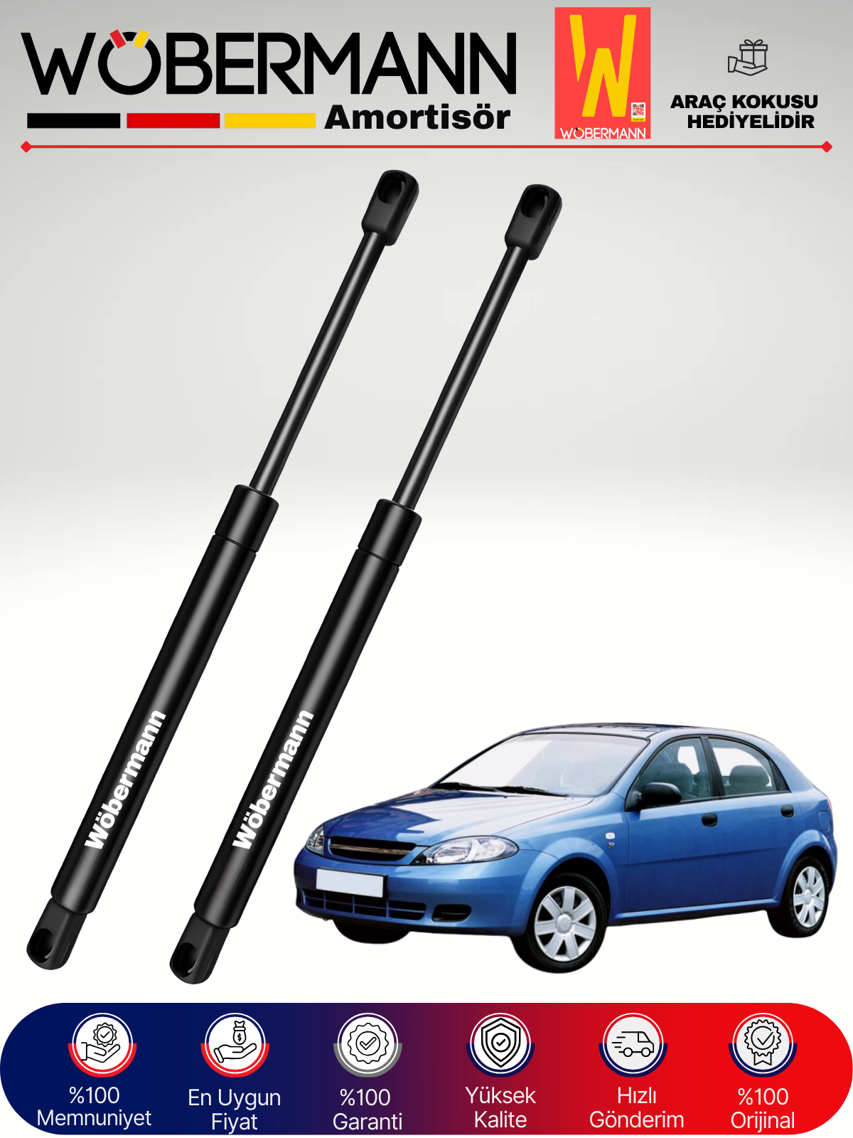 Wöbermann Chevrolet Lacetti HB Bagaj Amortisörü Takım Sağ-Sol