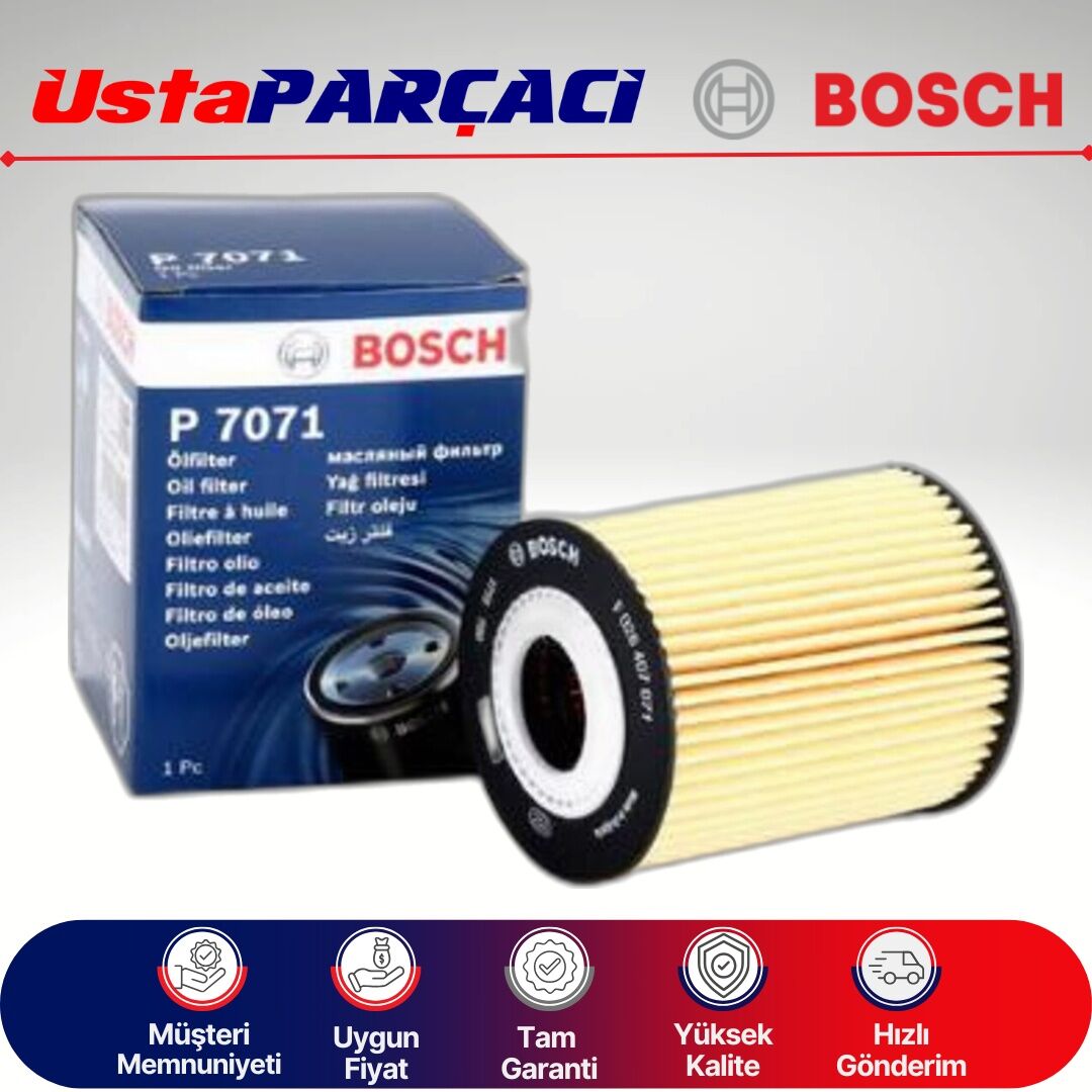 Bosch F026407071 Yağ Filtresi P7071 4807966