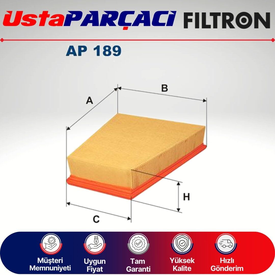 Filtron Hava Filtresi AP189 5JF129620