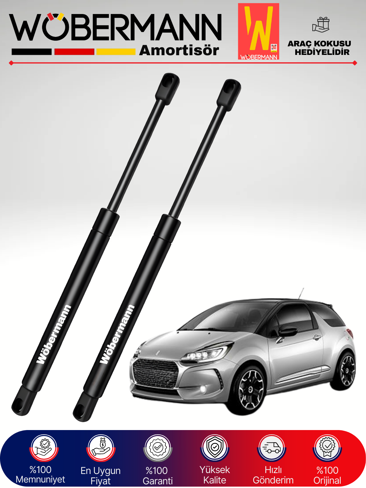 Wöbermann Citroen Ds3 Bagaj Amortisörü Takım Sağ-Sol 2010-2017