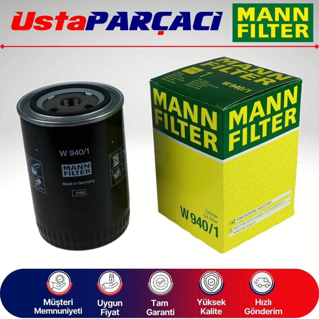 Mann-Filter Yağ Filtresi W9401 155618-A