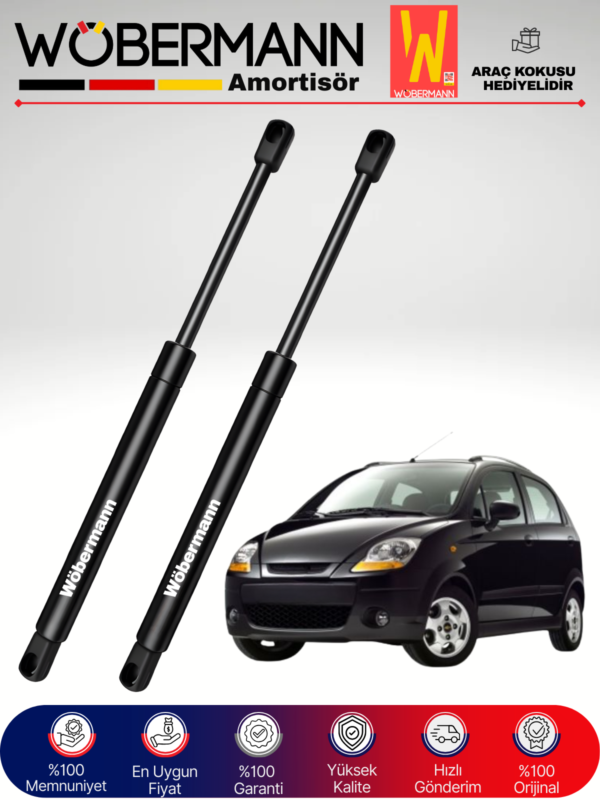 Wöbermann Daewoo Matiz Bagaj Amortisörü Takım Sağ-Sol 2005-2010