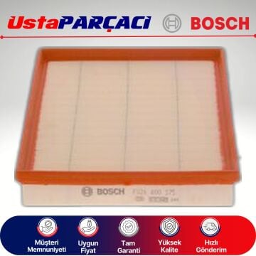 Bosch BMW 3 Serisi F30 3 20i 163HP Benzinli Hava Filtresi 2012-2014 F026400375 S0375 13718507320