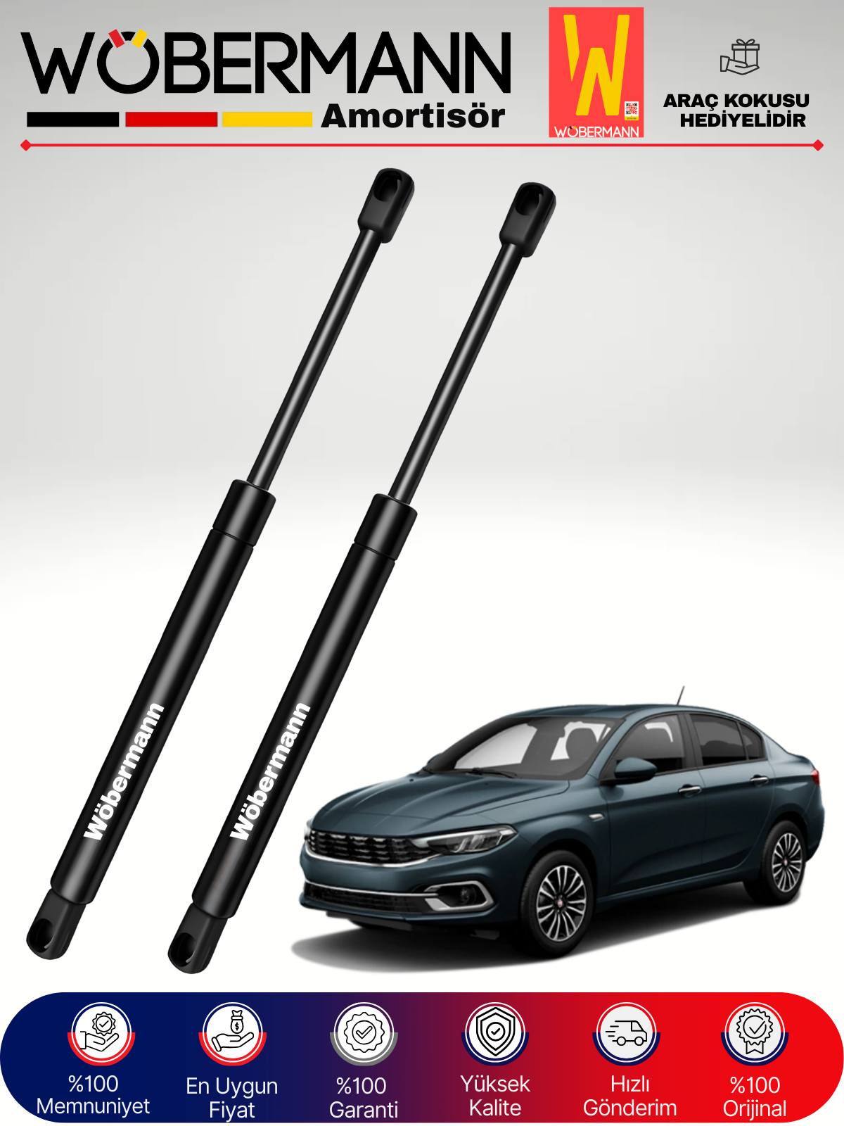 Wöbermann Fiat Egea Bagaj Amortisörü Takım Sağ-Sol 2016-2022