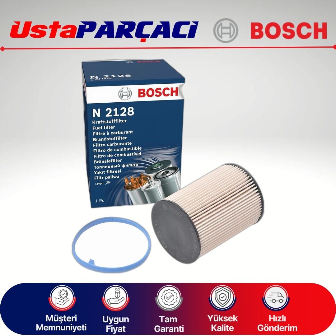 Bosch Ford Mondeo 2.0 Tdci 163HP Yakıt Filtresi 2012-2014 F026402128 FOM6G9N9176BA