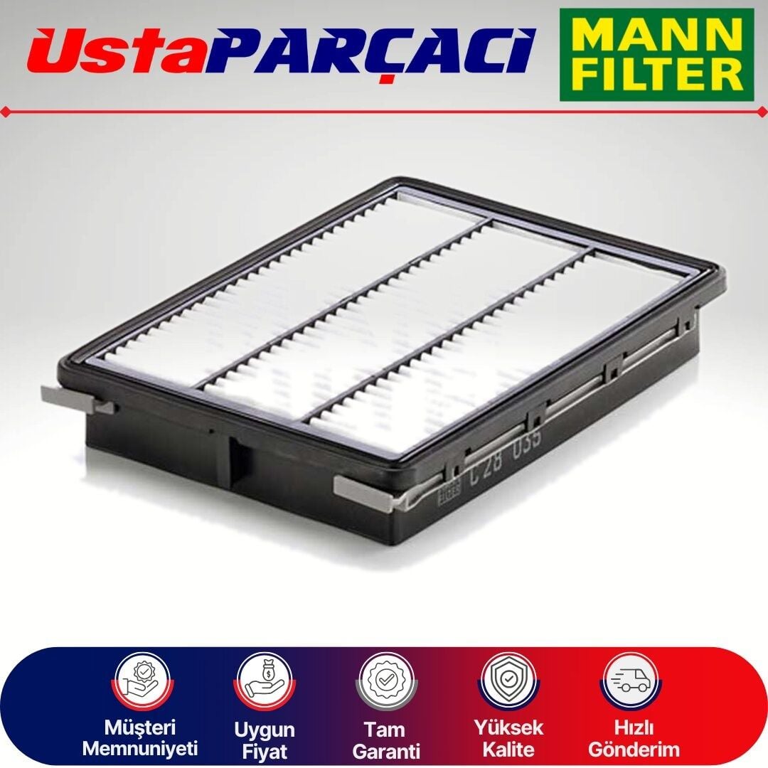 Mann-Filter Hyundai Tucson 1.6 Gdi Benzinli Hava Filtresi 2015-2018 C28035 28113D3300